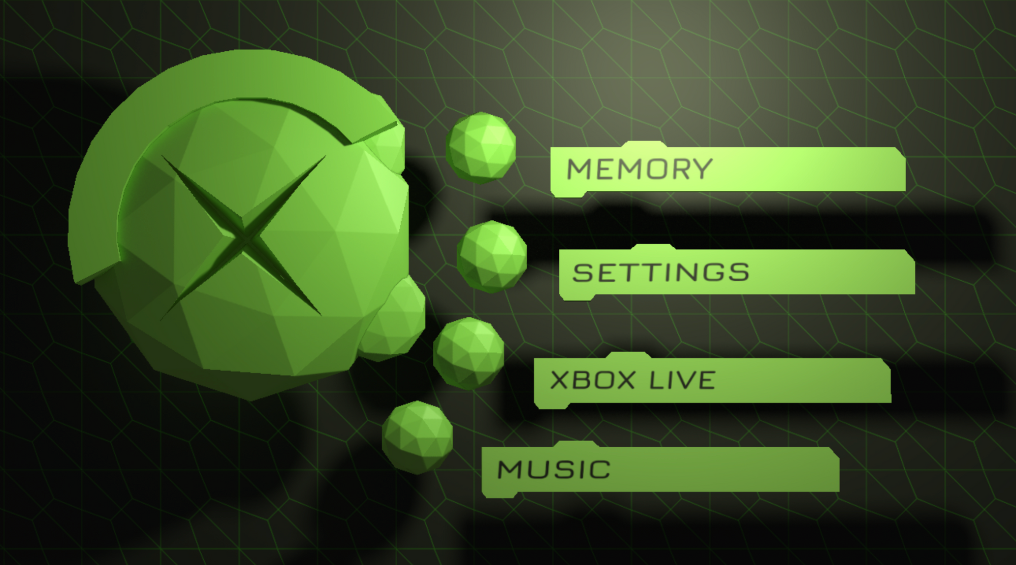 Three.js Xbox Menu