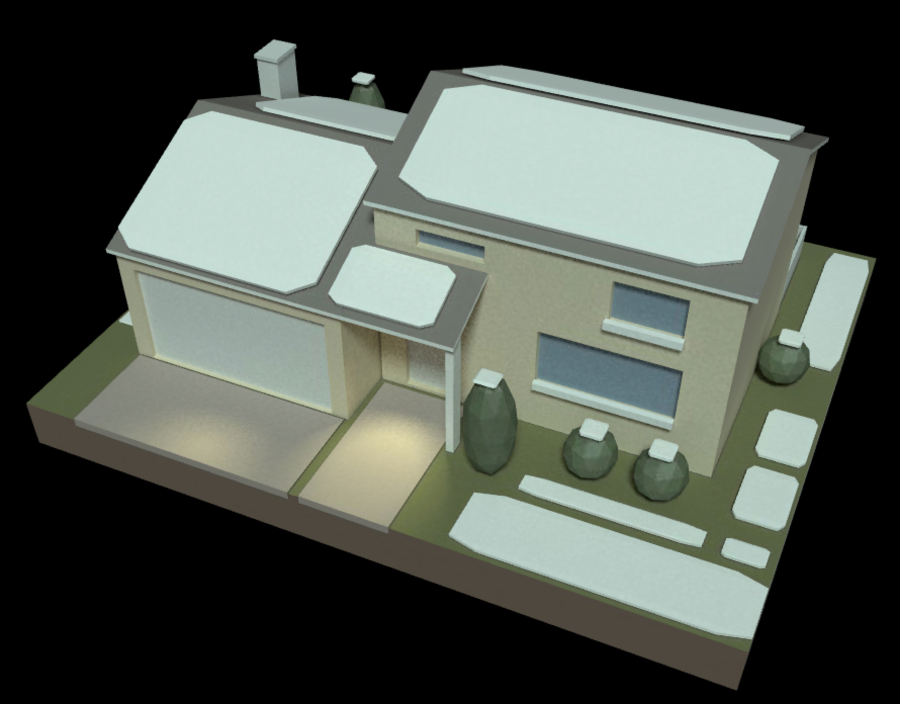 Three.js House